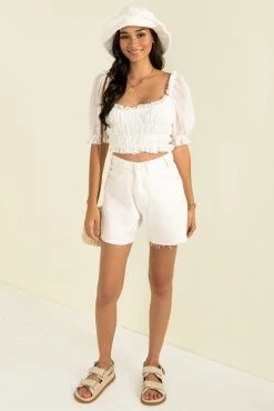 Sundae Muse Tops Posy Top / White