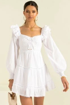 Sundae Muse Sale 2022 7 Sundae Muse White Dresses Ginny Dress / White