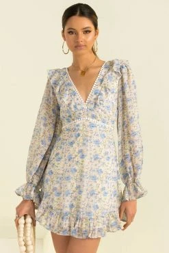 Sundae Muse Layla Dress / Blue Floral