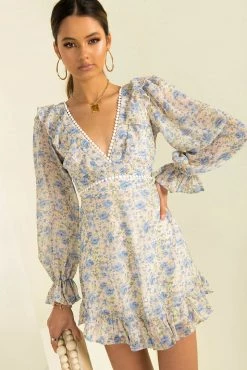 Sundae Muse Layla Dress / Blue Floral