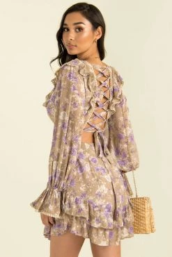 Sundae Muse Sale 2022 17 Sundae Muse Floral Dresses Anastasia Dress / Lilac