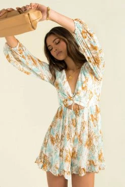 Sundae Muse Hope Playsuit / Aqua Print