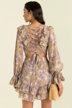 Sundae Muse Floral Dresses Anastasia Dress / Lilac