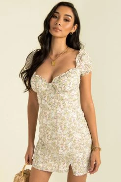 Sundae Muse Floral Dresses Isla Dress / Sage Floral