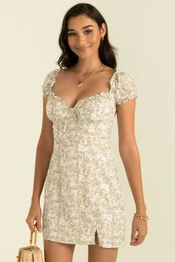 Sundae Muse Floral Dresses Isla Dress / Sage Floral