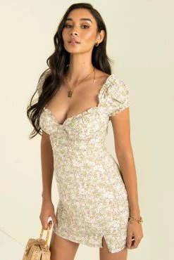 Sundae Muse Floral Dresses Isla Dress / Sage Floral