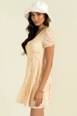 Sundae Muse Esme Dress / Yellow Floral Dresses