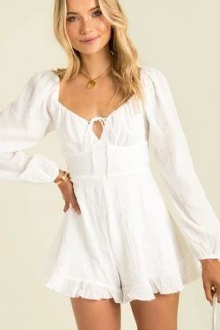 Sundae Muse Aggie Playsuit / White
