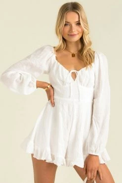 Sundae Muse Aggie Playsuit / White