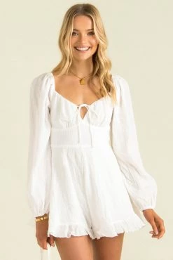Sundae Muse Aggie Playsuit / White