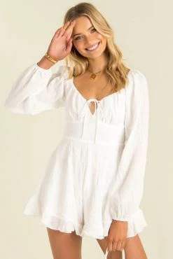 Sundae Muse Aggie Playsuit / White