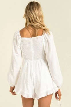 Sundae Muse Aggie Playsuit / White