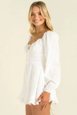 Sundae Muse Aggie Playsuit / White