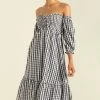 Sundae Muse DRESSES Sierra Dress / Black Check