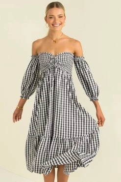 Sundae Muse DRESSES Sierra Dress / Black Check