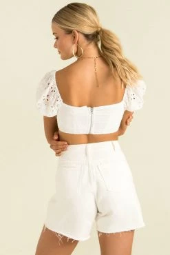 Sundae Muse New Arrivals Dree Top / White