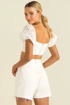 Sundae Muse New Arrivals Dree Top / White