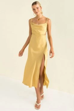 Sundae Muse New Arrivals Melody Dress / Chartreuse