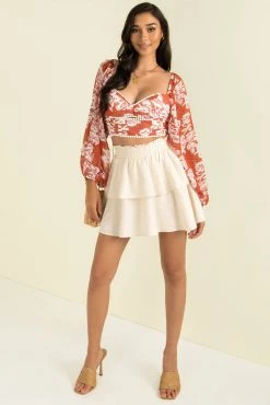 Sundae Muse Savannah Top / Red Tops
