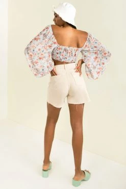 Sundae Muse New Arrivals Briggs Top / Blue Floral