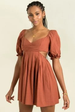 Sundae Muse DRESSES Peyton Dress / Rust