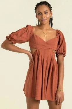 Sundae Muse DRESSES Peyton Dress / Rust