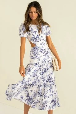 Sundae Muse Jameson Dress / Blue Floral