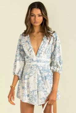 Sundae Muse Chantilly Playsuit / Blue 19 Sundae Muse Chantilly Playsuit / Blue