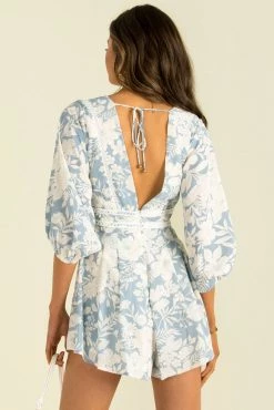 Sundae Muse Chantilly Playsuit / Blue 21 Sundae Muse Chantilly Playsuit / Blue