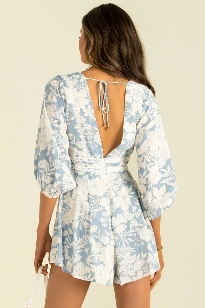 Sundae Muse Chantilly Playsuit / Blue 11 Sundae Muse Chantilly Playsuit / Blue