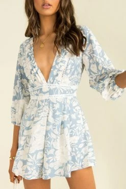 Sundae Muse Chantilly Playsuit / Blue 16 Sundae Muse Chantilly Playsuit / Blue