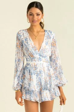 Sundae Muse Giselle Playsuit / Light Blue