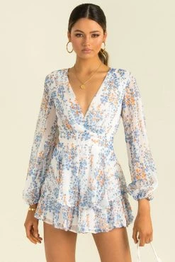 Sundae Muse Giselle Playsuit / Light Blue