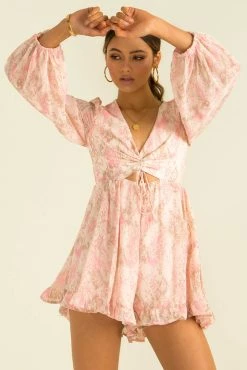 Sundae Muse Hope Playsuit / Pink Print