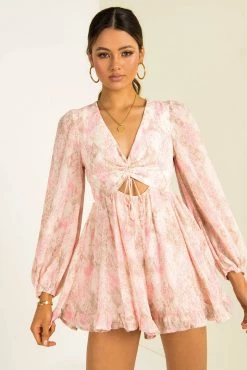 Sundae Muse Hope Playsuit / Pink Print
