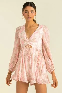 Sundae Muse Hope Playsuit / Pink Print
