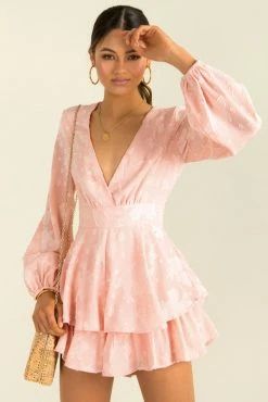 Sundae Muse Giselle Playsuit / Baby Pink Playsuits & Rompers