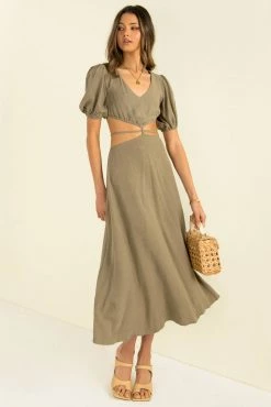 Sundae Muse Villa Dress / Khaki