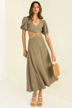 Sundae Muse Villa Dress / Khaki