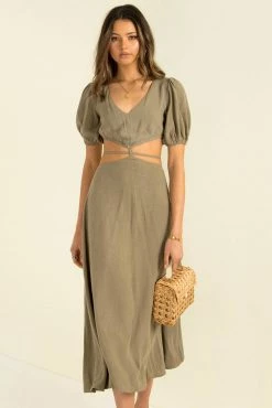 Sundae Muse Villa Dress / Khaki