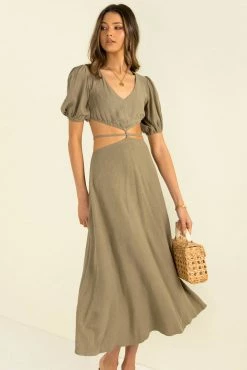Sundae Muse Villa Dress / Khaki