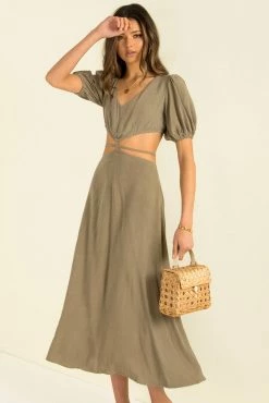 Sundae Muse Villa Dress / Khaki