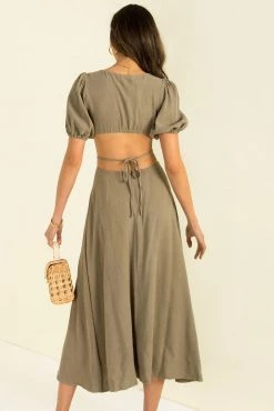 Sundae Muse Villa Dress / Khaki