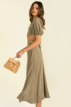 Sundae Muse Villa Dress / Khaki