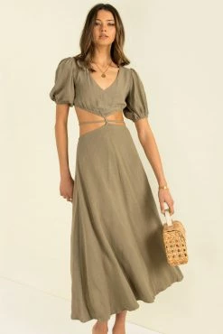 Sundae Muse Villa Dress / Khaki