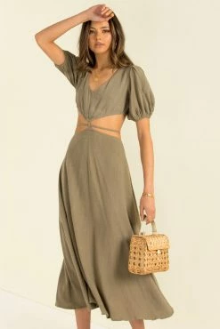 Sundae Muse Villa Dress / Khaki