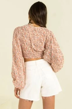 Sundae Muse New Arrivals Milano Top / Pink Floral