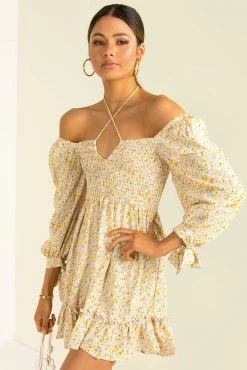 Sundae Muse DRESSES Tory Dress / Yellow Floral