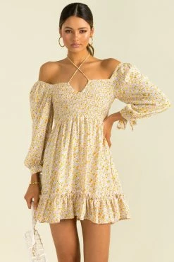 Sundae Muse DRESSES Tory Dress / Yellow Floral