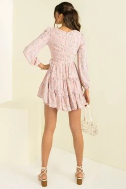 Sundae Muse Rachel Dress / Pink Floral DRESSES 12 Sundae Muse Rachel Dress / Pink Floral DRESSES